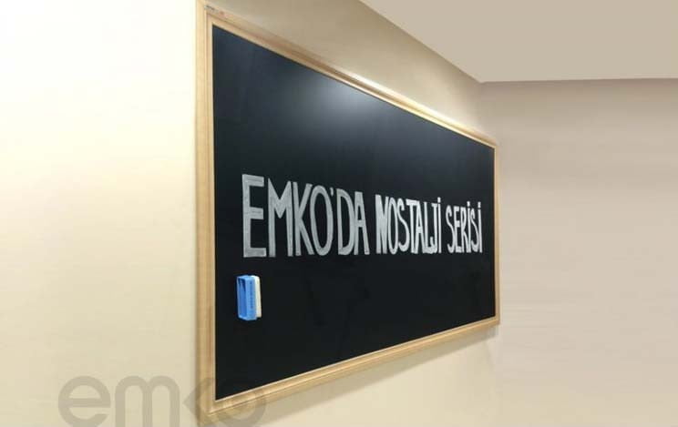 Duvara Monte Siyah Çelik Seramik Emaye Yazı Tahtası - Görsel 2
